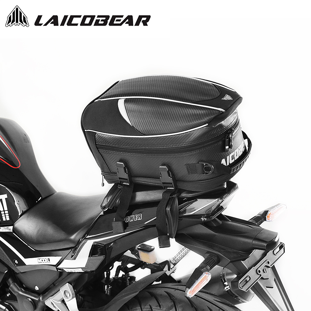 Motorcycle Gear Warehouse - Tas ekor sepeda motor hitam tahan