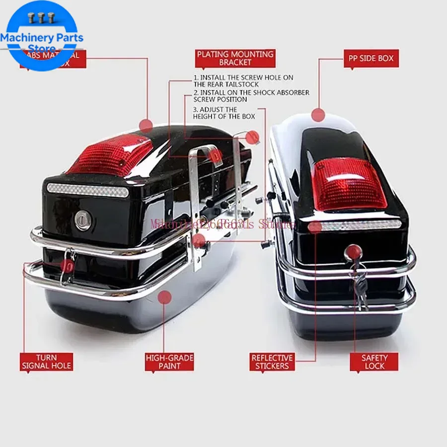 Motorcycle Gear Warehouse - Kotak Samping Motor 24L, Tas Peralatan