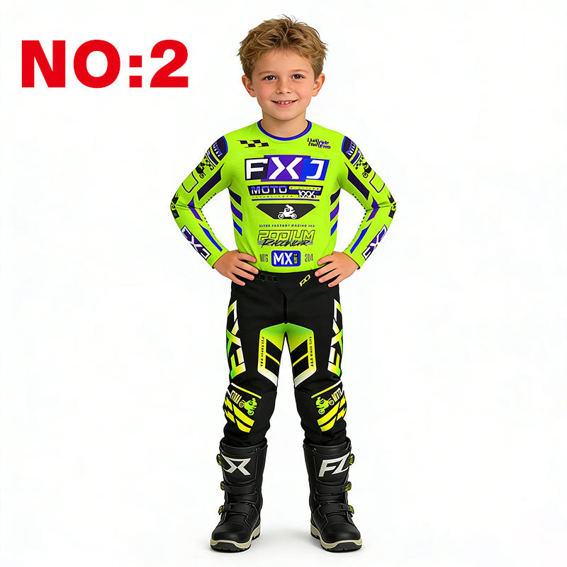 Setelan motocross anak, jersey - Motorcycle Gear Youth ulasan dan harga